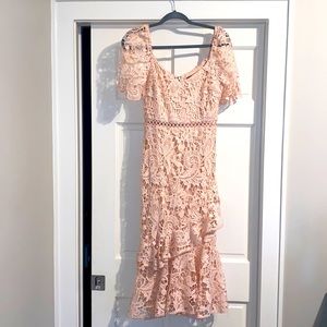Lulus Size Small Pink Lace Dress